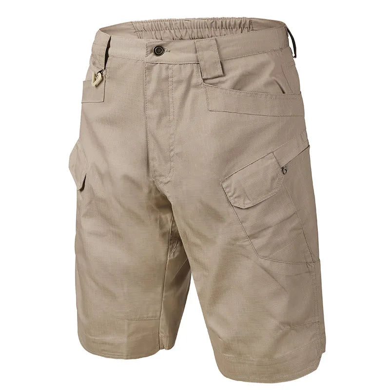 Woolpack tactical cargo shorts for men with multi-pocket outdoor workwear design