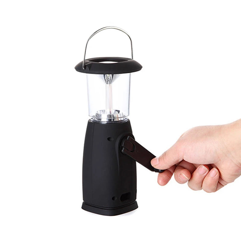 Woolpack Solar Camping Lantern – Rechargeable Hand-Crank LED Tent Light