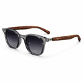 Woolpack Classic Wood-Grain Sunglasses – UV Protection black and brown