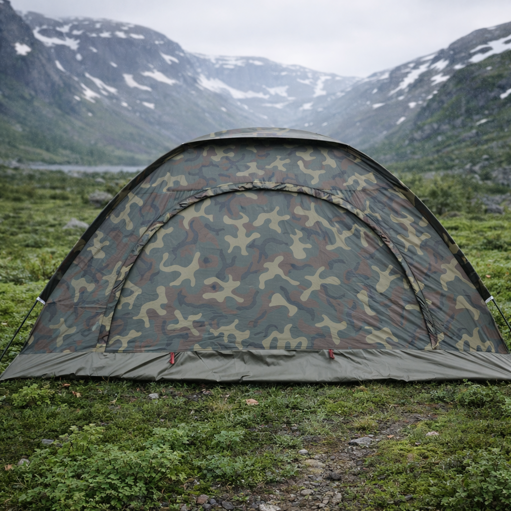 Woolpack 2-Person Camouflage Tent – Waterproof, Outdoor Camping