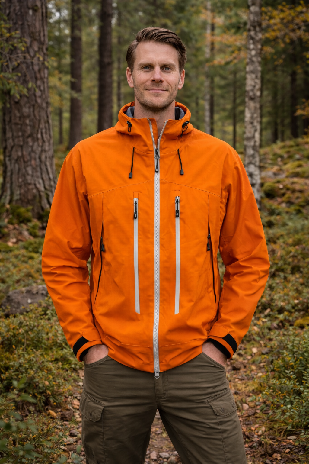 Woolpack waterproof outdoor jacket with windproof breathable design for hiking and trekking