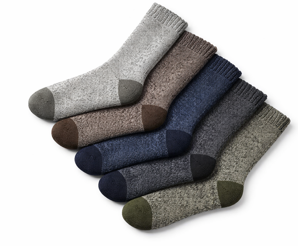 Woolpack Merino Wool Hiking Socks – 5-Pair