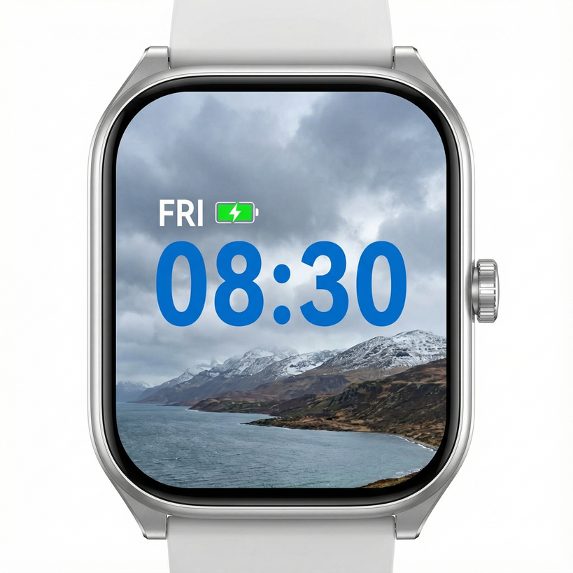 The Woolpack Curve Smartwatch – 2.01" AMOLED, Bluetooth Call, IP68