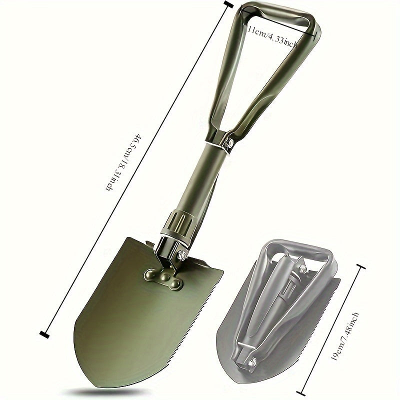 Woolpack Folding Survival Shovel – Stainless Steel, 15-Function Tool
