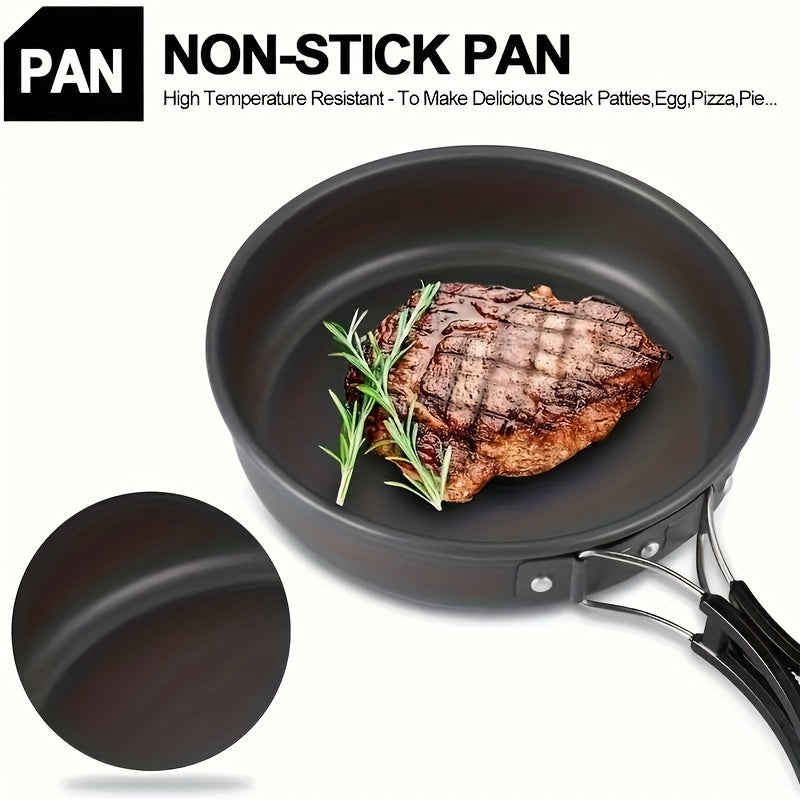 Woolpack Camping Cookware Set – Aluminum Alloy, Portable Outdoor Kitchen