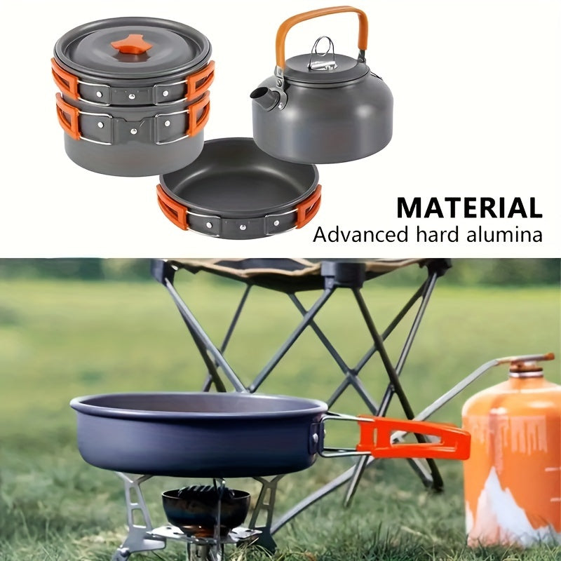 Woolpack Camping Cookware Set – Aluminum Alloy, Portable Outdoor Kitchen