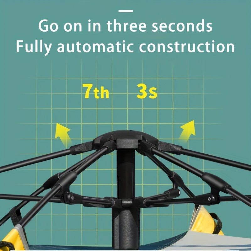 Woolpack Lightweight Camping Tent – 2–3 Person, Double Doors, Mosquito Net