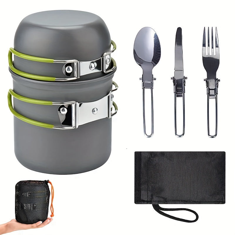 Woolpack Camping Cookware Set – Aluminum Alloy, Portable Outdoor Kitchen