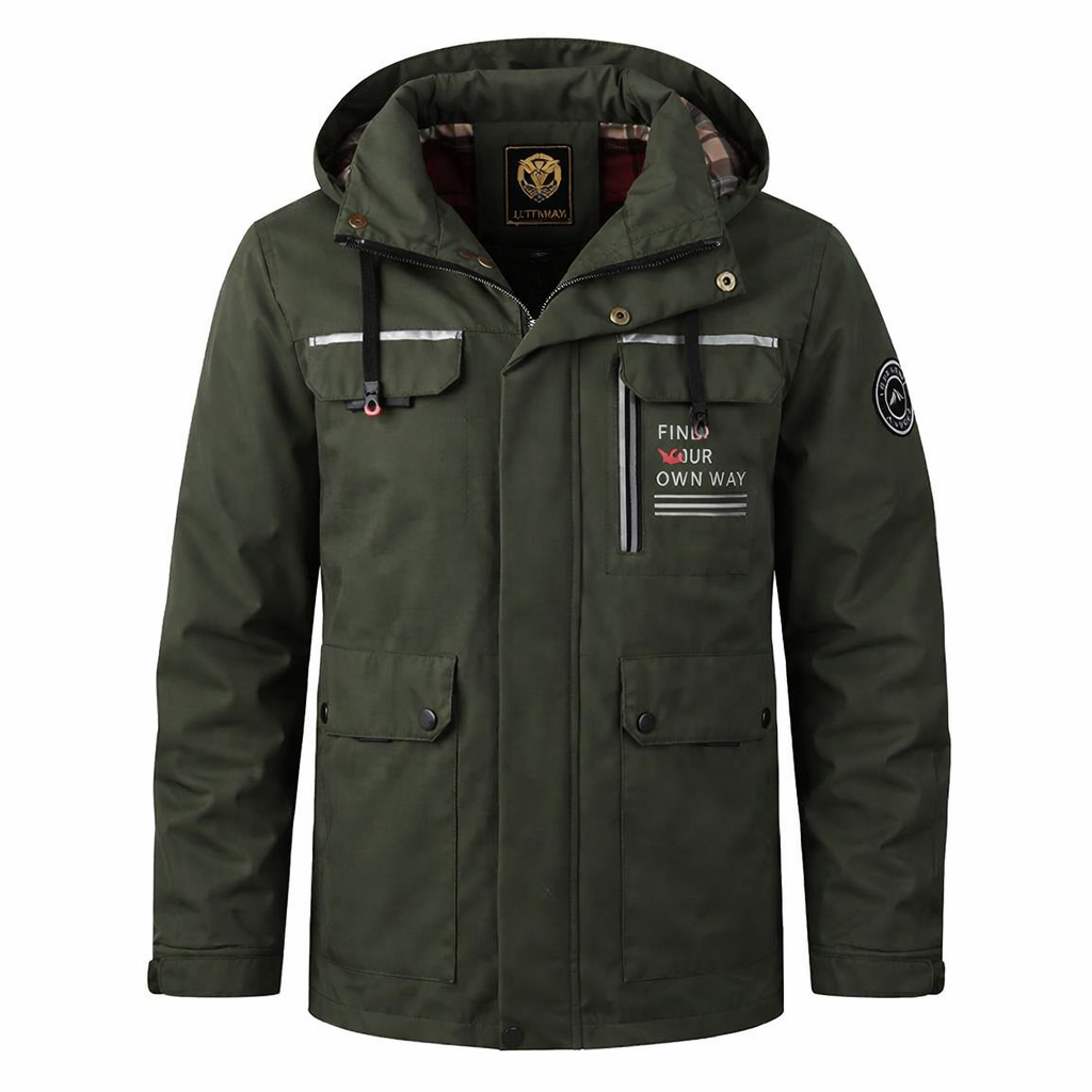 Woolpack Waterproof Soft Shell Hooded Jacket – Fleece-Lined Winter Coat