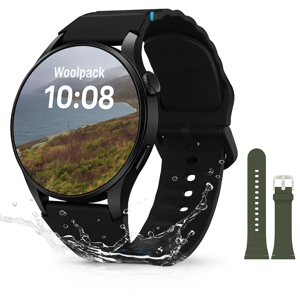 Woolpack Rugged F1 Smartwatch – 1.43" AMOLED, GPS, Bluetooth Call