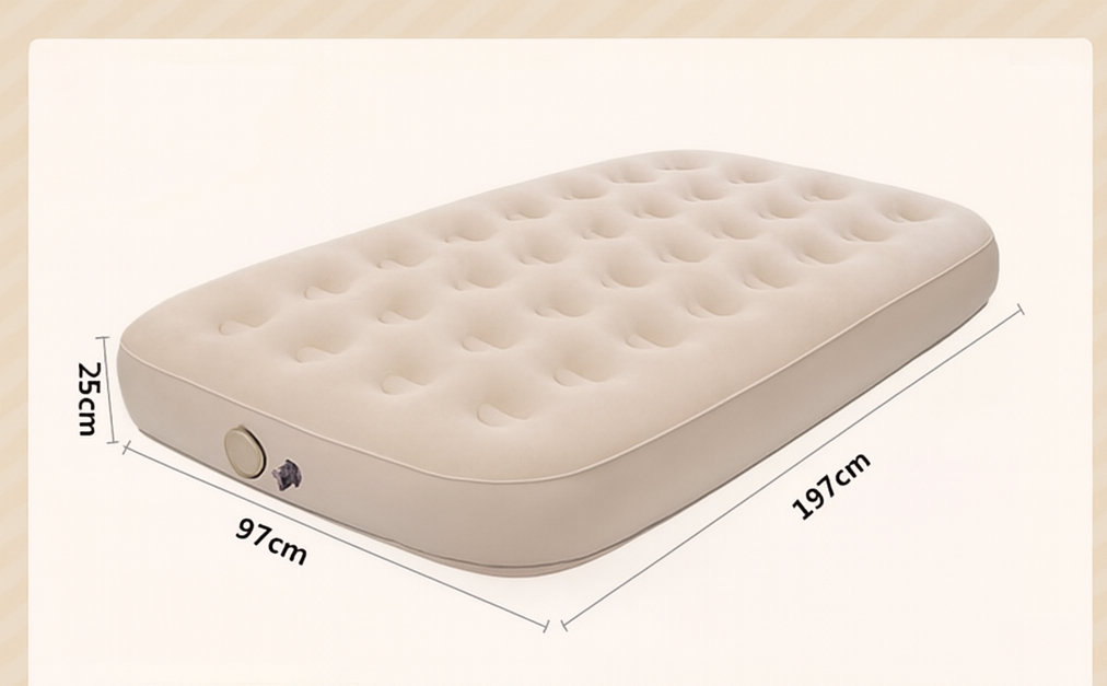 Woolpack Inflatable Air Mattress – Thickened Automatic Sleeping Bed with Built-In Pump