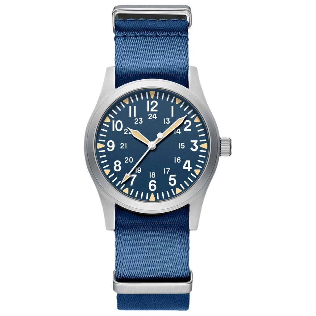 Woolpack tactical field watch with sapphire crystal and nylon strap