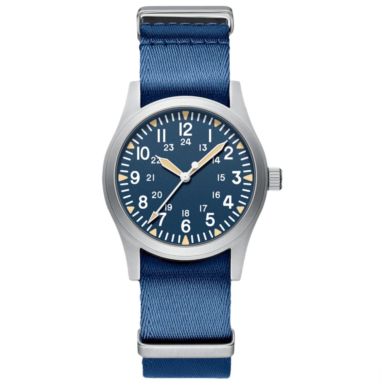 Woolpack tactical field watch with sapphire crystal and nylon strap