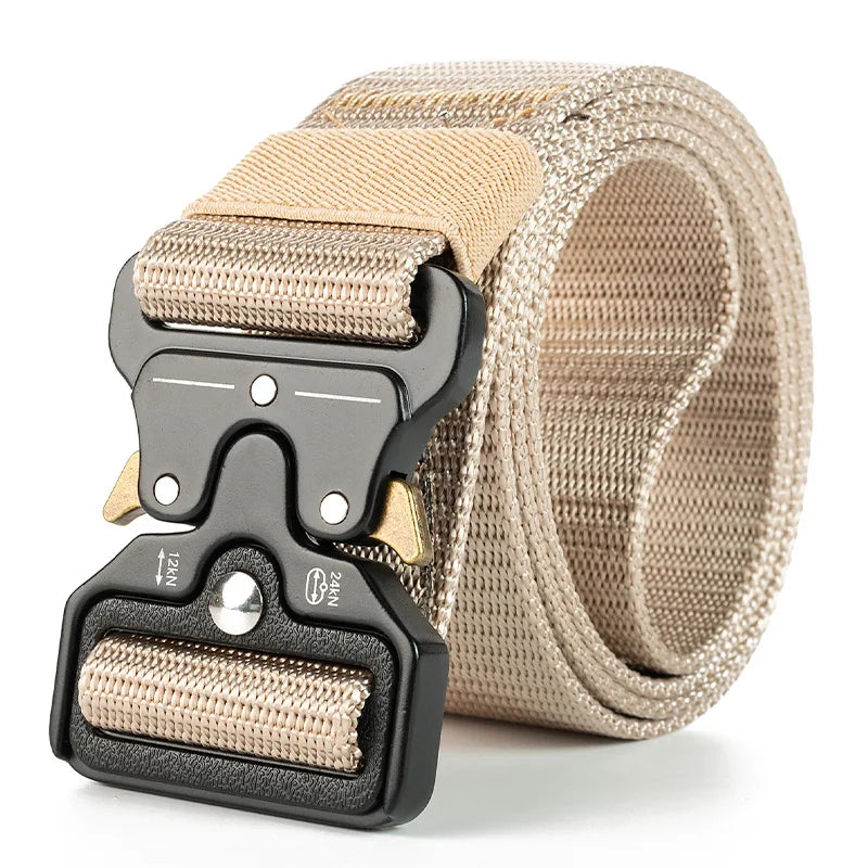 Woolpack tactical nylon belt with quick release buckle for outdoor and everyday use