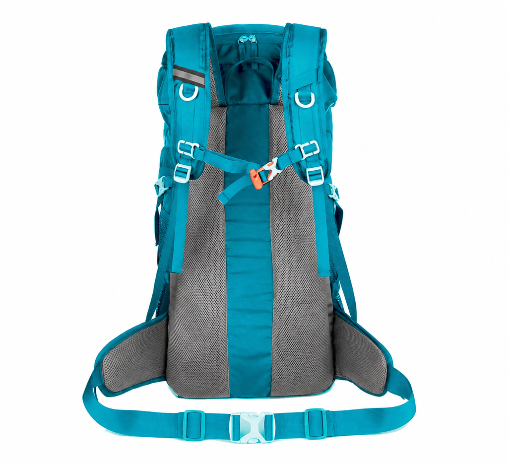 Woolpack trekking backpack multiple storage compartments detail