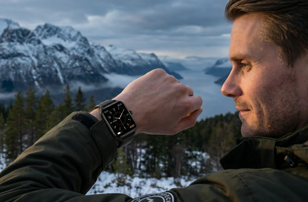 Woolpack Smartwatch – 1.83" HD Display, Bluetooth Call, Fitness Tracking