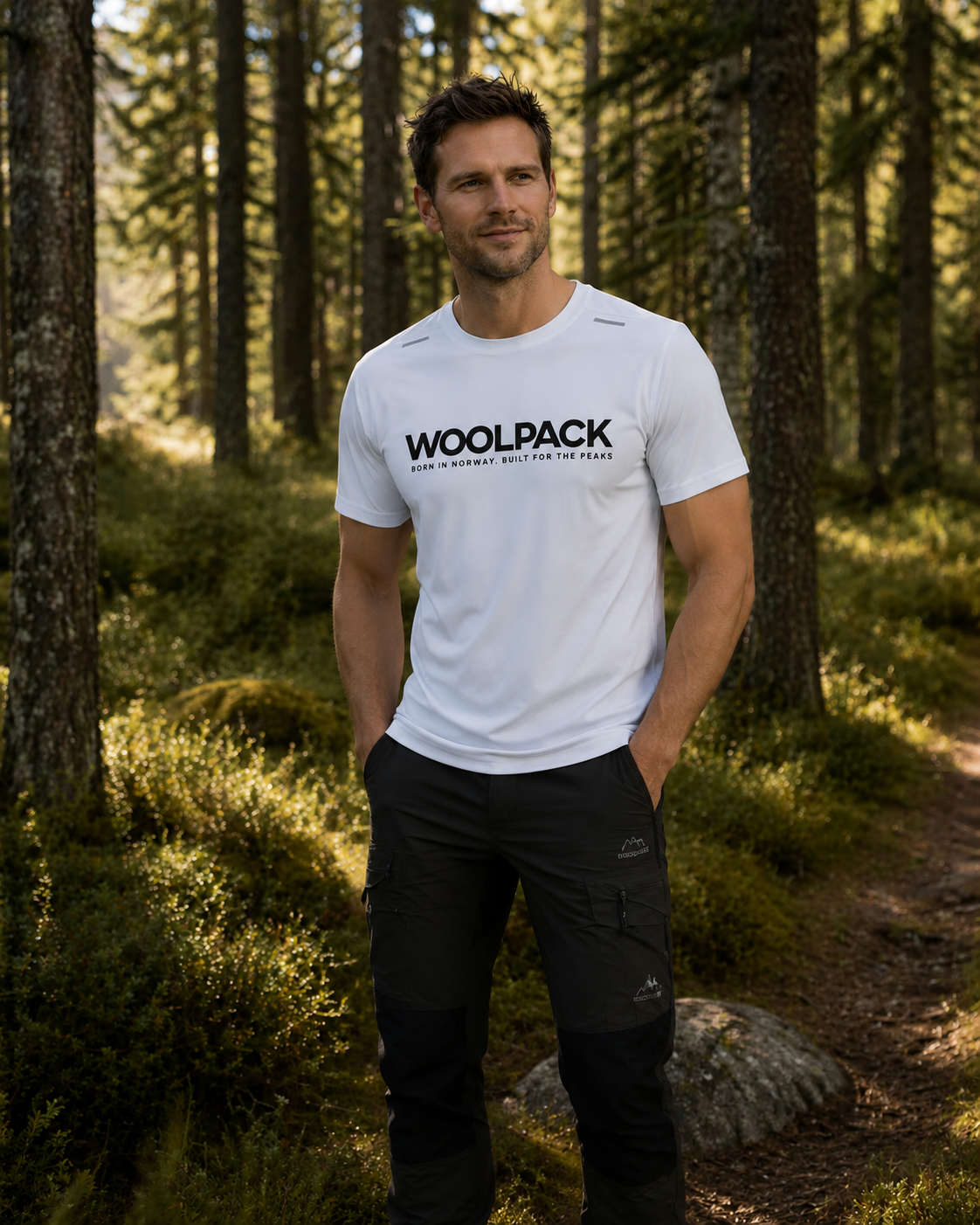 Woolpack quick-dry technical t-shirt for hiking and training