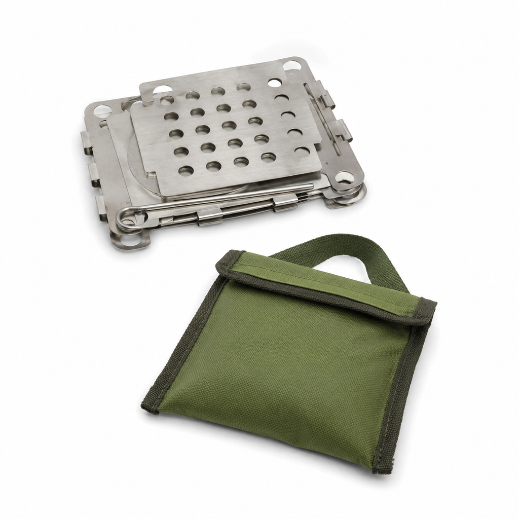 Woolpack ultralight folding camping stove for backpacking